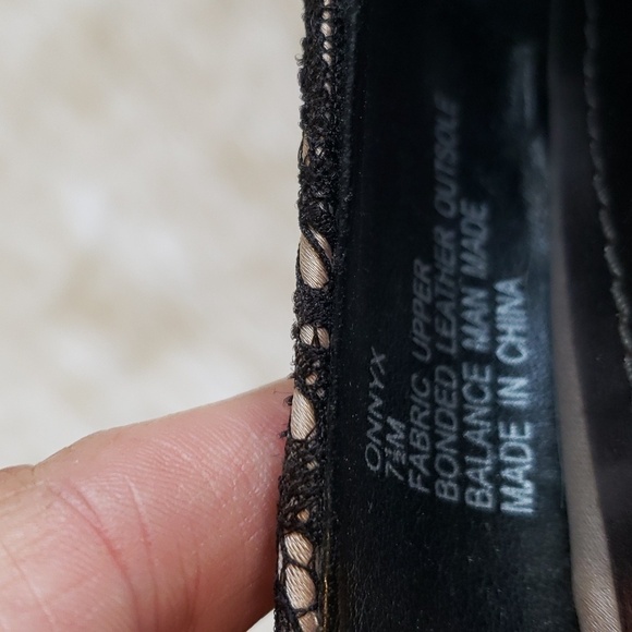 STEVE Madden Pump Heels "Onnyx" Black Lace, Leather Size 7.5 - Picture 6 of 6